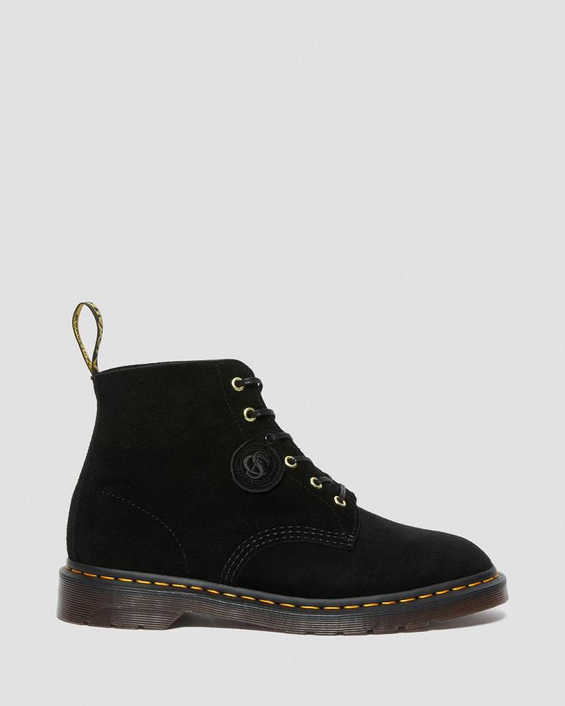 Botines Dr Martens 101 Gamuza Hombre Negros | MX 389FDN